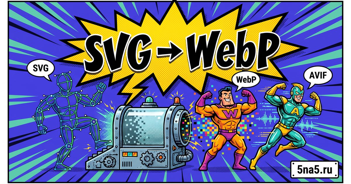 Как конвертировать SVG в WebP и AVIF для ускорения сайта